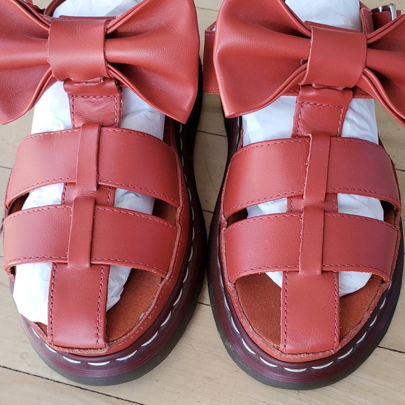 Dr. Martens x Agyness Deyn platform bow sandals